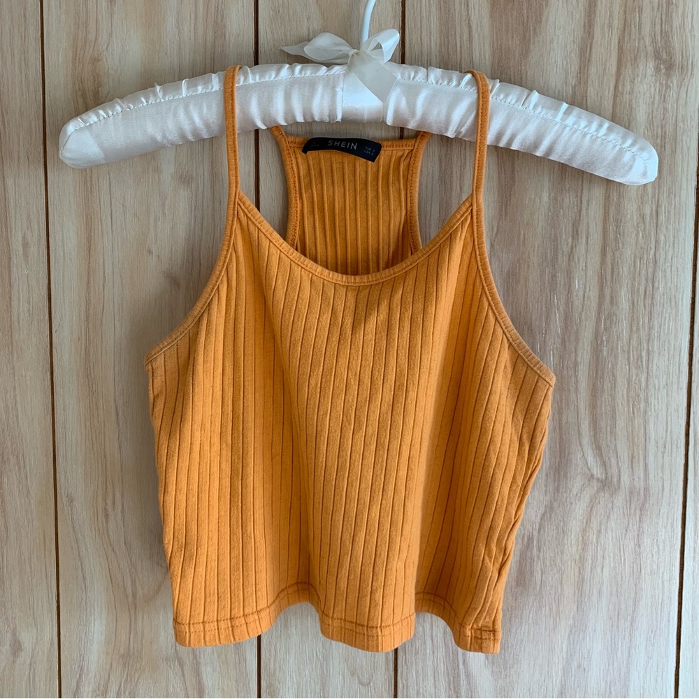 Bundle Blue & Orange Ribbed Crop Tops - Picture 15 of 16
